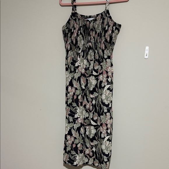 Old Navy Floral Maxi Dress - Black, Pink, Green XL - Picture 3 of 6